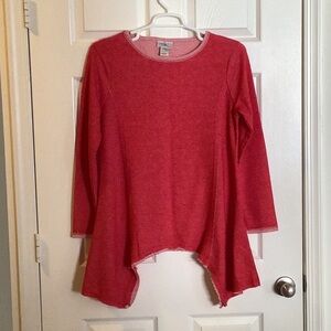 Women’s Oso Casuals Pullover Long Sleeve Sharkbite Hem Top